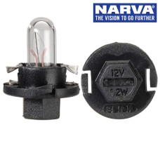 Narva 47744 - 12V 1.2W BX8.4D Black Base Dash Panel Globes (Box of 10)